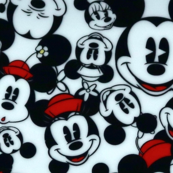 DISNEY Mickey Mouse White Rectangular Tray Plate Serving Dish Entertaining - Picture 3 of 4